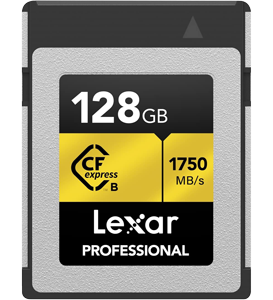 Lexar Professional 128GB CFexpress Type B Gold Series Memory Card