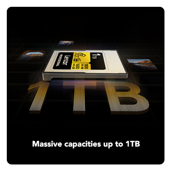 cfexpress type a card with capacity underneath