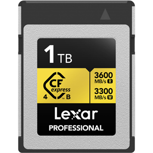 Lexar professional 1tb CFexpress Type B 4.0 Gold Series Card
