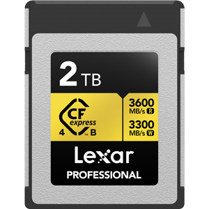 Lexar professional 2tb CFexpress Type B 4.0 Gold Series Card