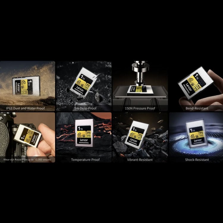 different resitances of the cfexpress card