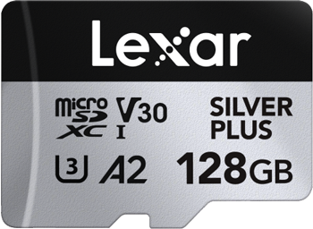 Lexar SILVER PLUS MicroSDXC UHS-I Memory Card 128GB