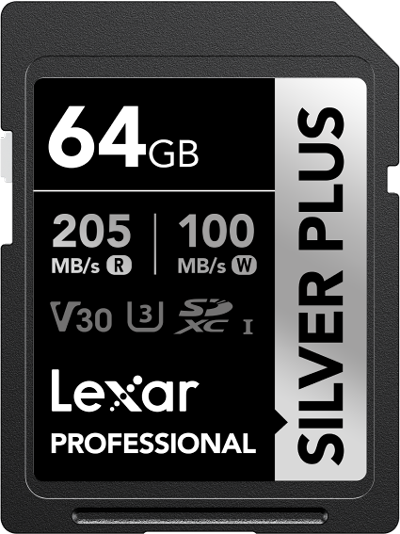 Lexar SILVER PLUS SDXC UHS-I Memory Card 64GB