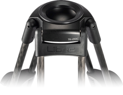 close up of the top of the libec tripod