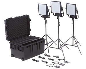 Litepanels Astra 6X Bi-Colour LED Panel Traveler Trio V-Mount Kit