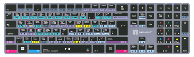 LogicKeyboard DaVinci Resolve TITAN Wireless Backlit Keyboard