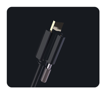 video camera monitor locking connectors