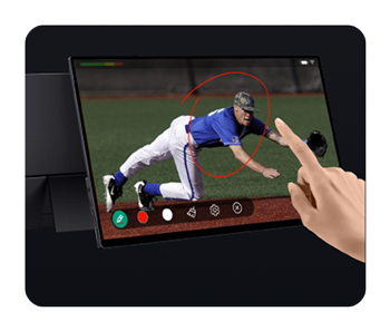 video camera monitor touch function port