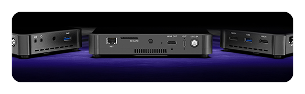 side views of the video camera monitor