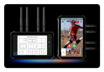 video camera monitor layout options