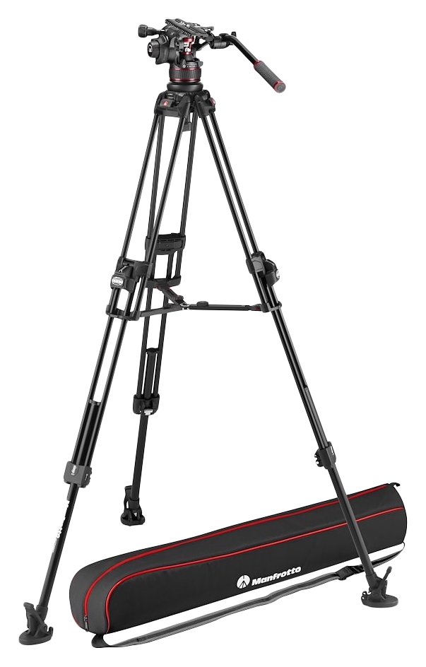 Manfrotto Nitrotech 612 Fluid Head & 645 Fast Twin Aluminium Tripod