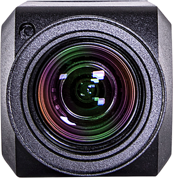 front view of the marshall camera showing the lens