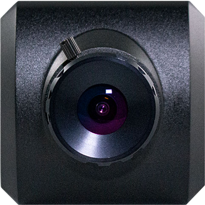 front view of the Marshall CV374 Compact 4K (UHD) Camera lens mount