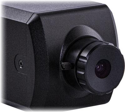 close up of the Marshall CV374 Compact 4K (UHD) Camera lens mount