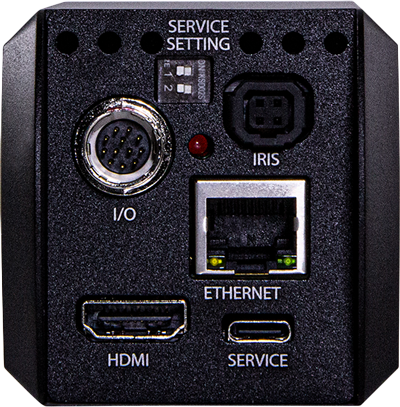 rear view of the Marshall CV374 Compact 4K (UHD) Camera