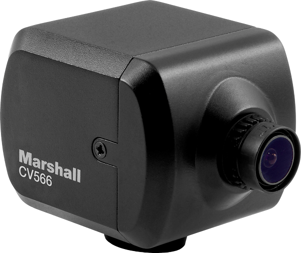 angled view of the Marshall CV568 Miniature Global Camera