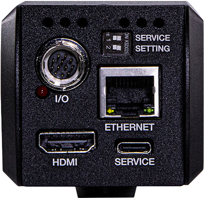 rear view of the Marshall CV574 Miniature UHD Camera