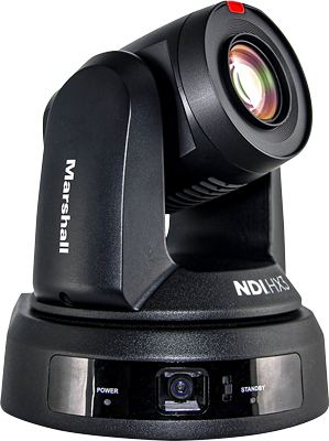 angled view of the marshall ptz camera showing both lenses