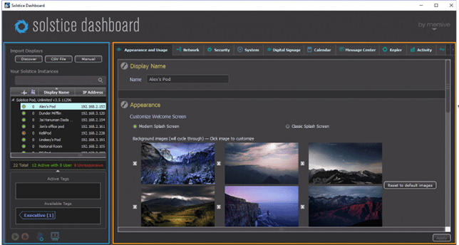mersive dashboard