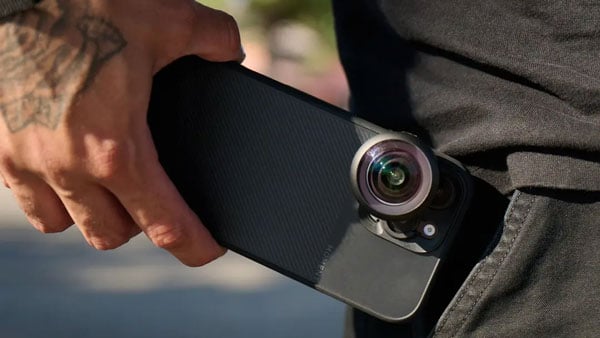 someone taking their phone out of their pocket