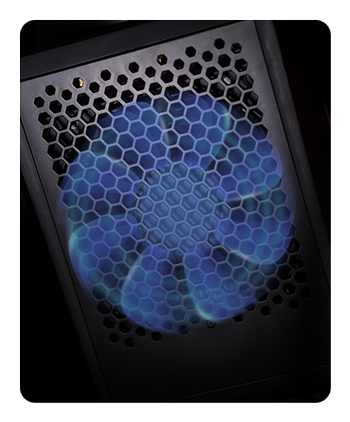 close up of the nanlite fc 500c cooling system