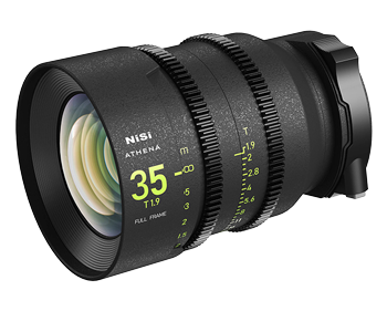 angled view of the 35mm cinema lens