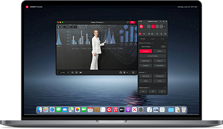 macbook showing Obsbot Live