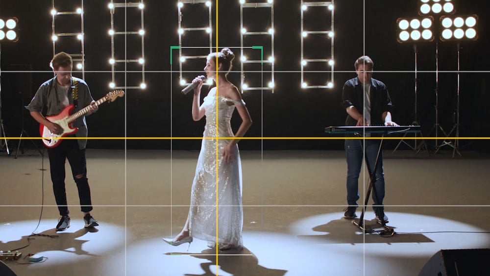 breakdown of the ptz camera composition tracking a band on stage