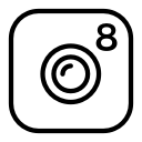 black lenses icon