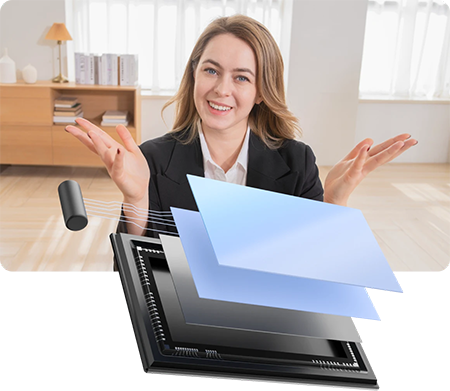 low iso example of a woman in a woman office
