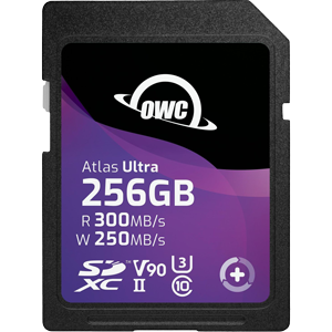 OWC 256GB Atlas Ultra SDXC UHS-II V90 Memory Card