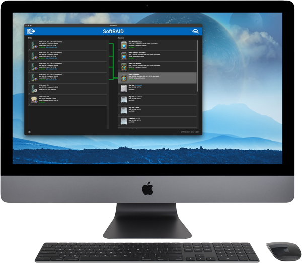 OWC Express 4M2 interface on a mac