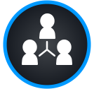 Remote network multi user access icon