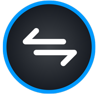 left and right split arrow icon