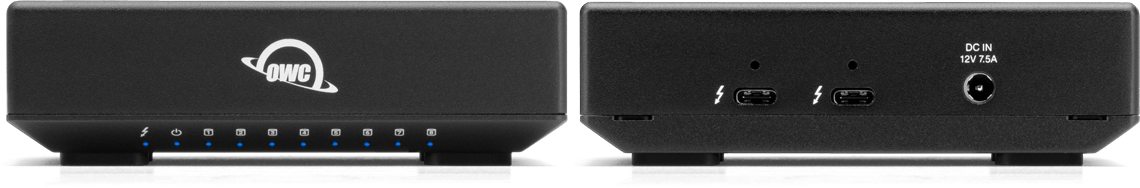 front and back views of the owc thunderblade x8