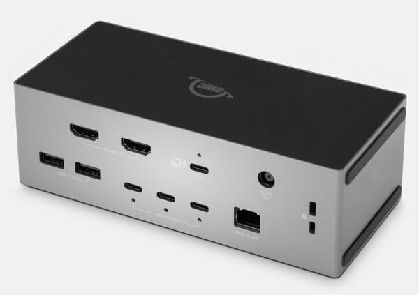 rear view of the OWC Thunderbolt 5 Dock
