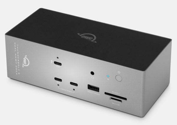 front view of the OWC Thunderbolt 5 Dock