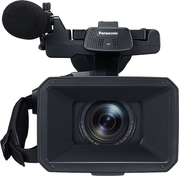 front view of the panasonic camcorder