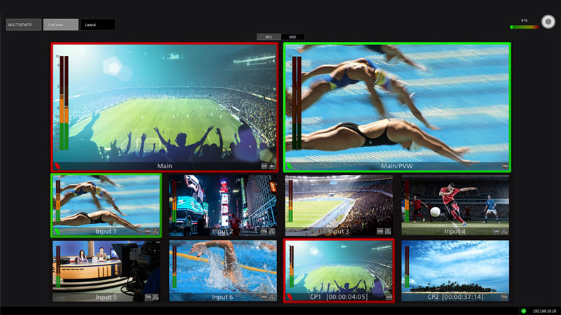 panasonic kairos split screen audio while recording using multiple cameras