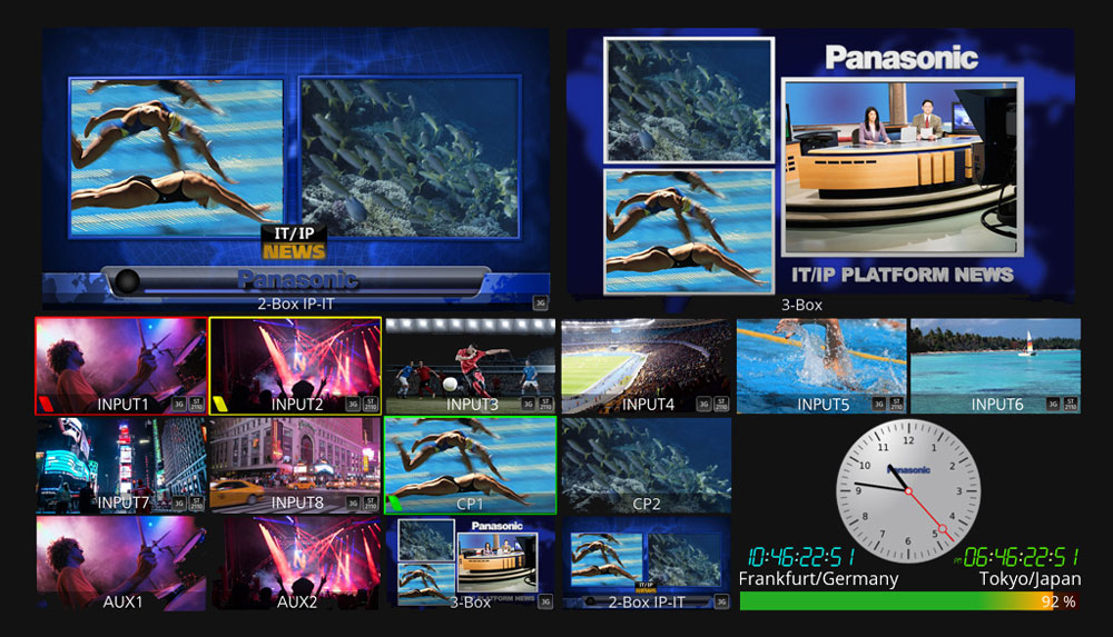 panasonic kairos multiviewer interface