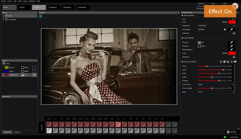 panasonic kairos film look effect