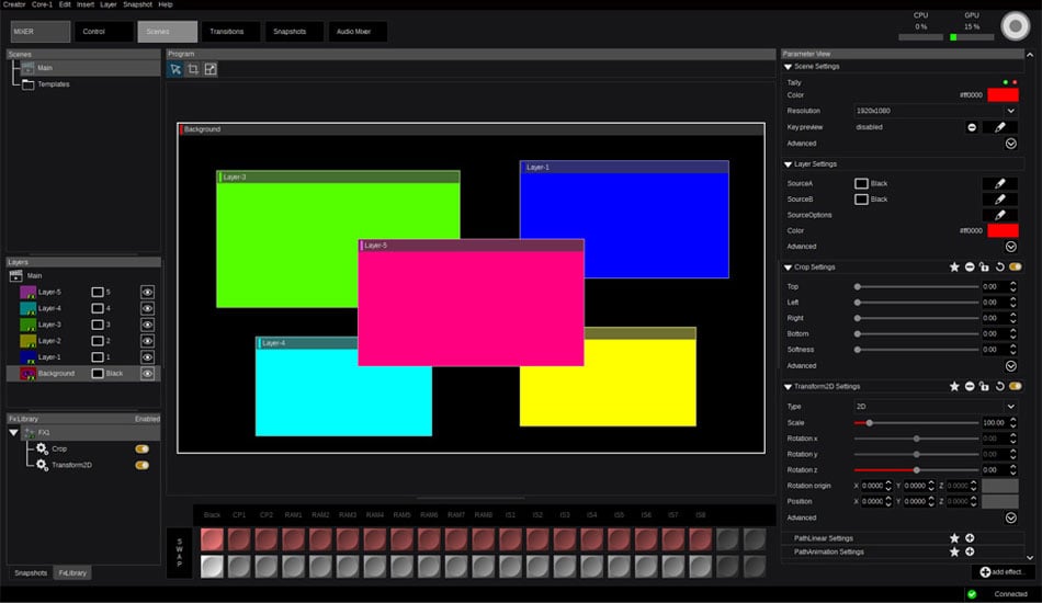 panasonic kairos effect layers
