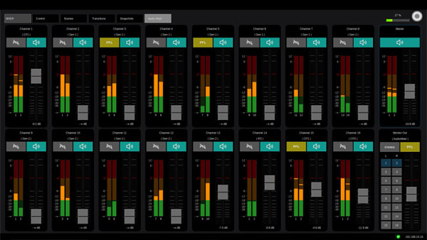 panasonic kairos audio mixer