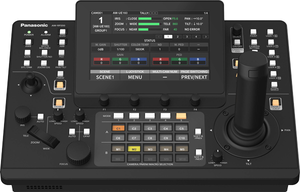 front view of the panasonic remote camera controller