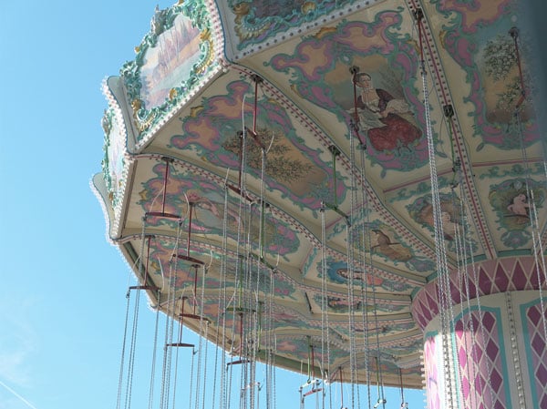 sample image of a vintage swing ride carousel