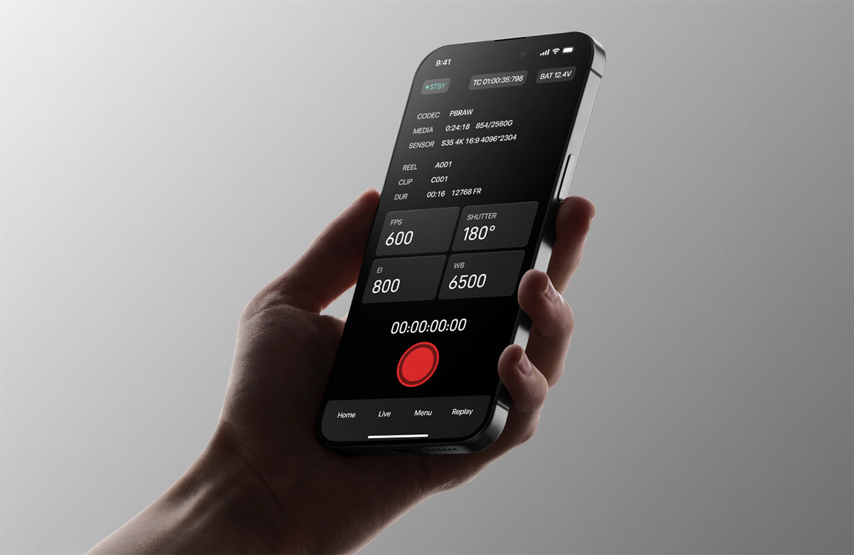 someone holding a phone showing the pixboom app