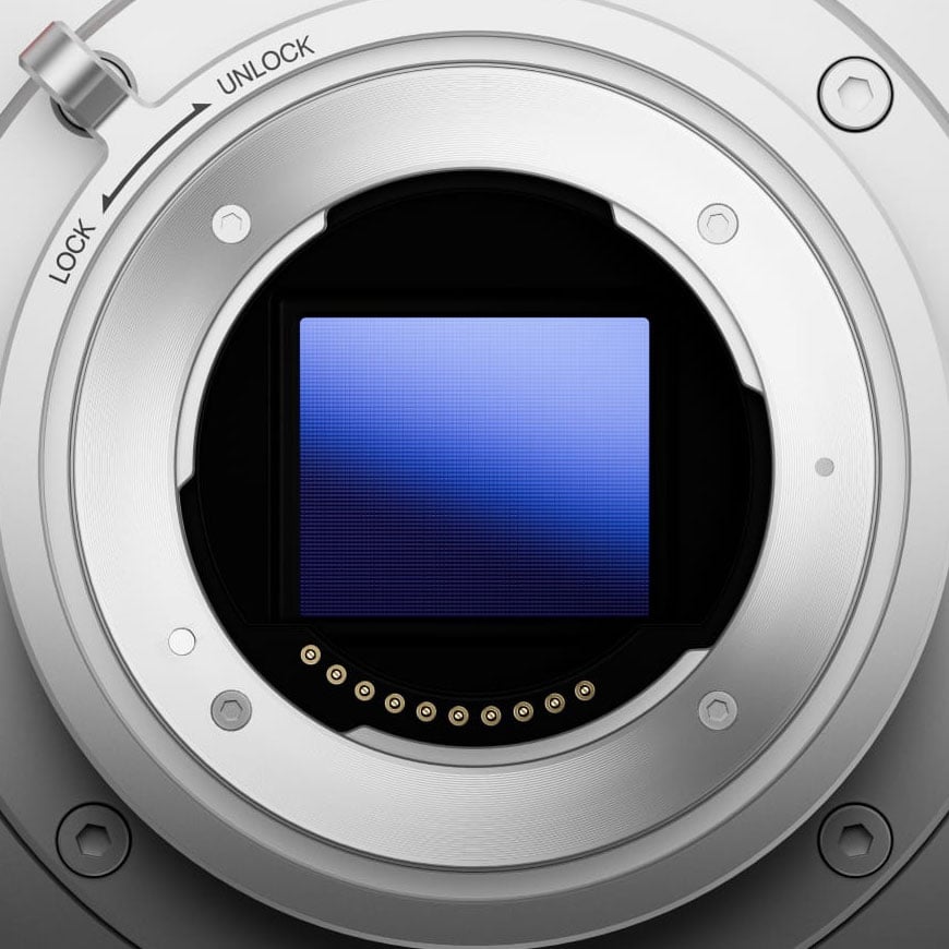 close up of the pixboom camera sensor