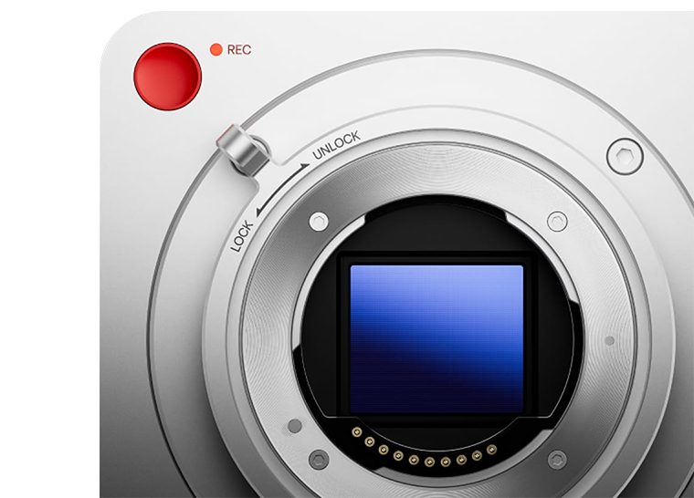 close up of the pixboom camera sensor