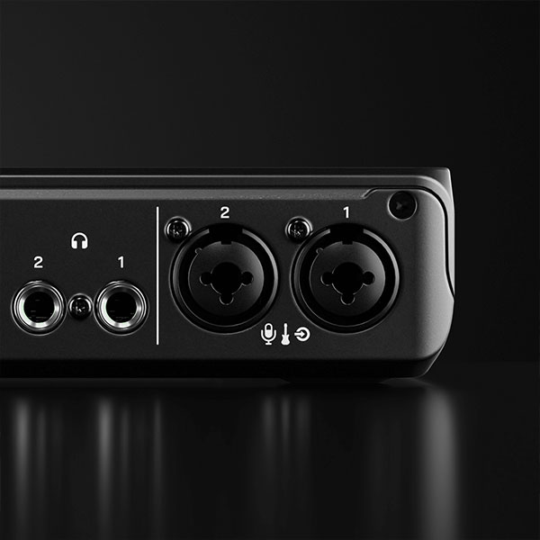 close up of the rodecaster video core Revolution Preamps