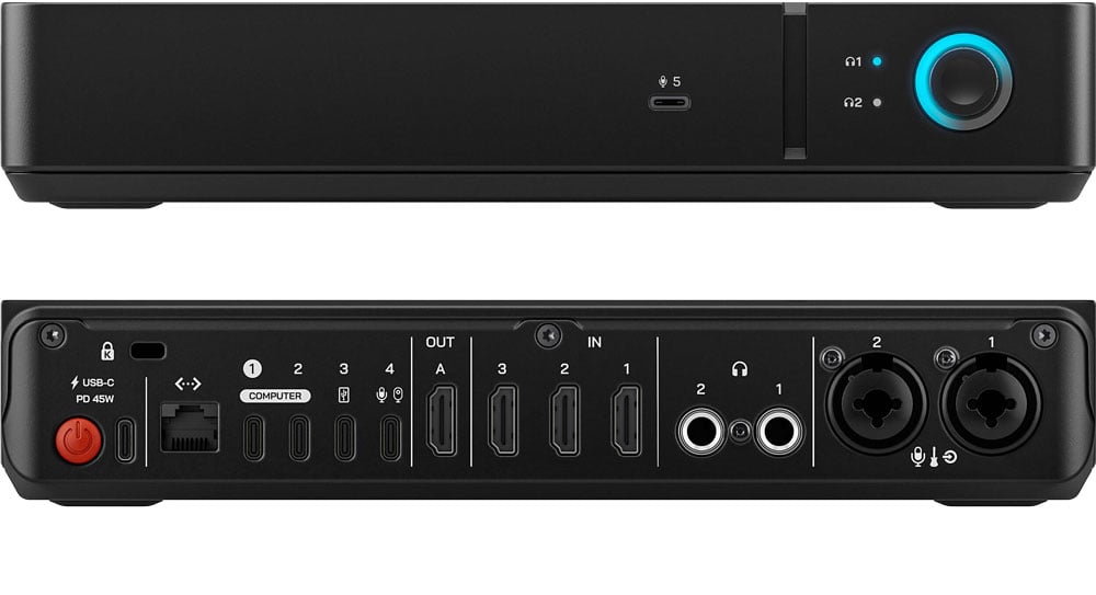 front and back views of the rodecaster video core